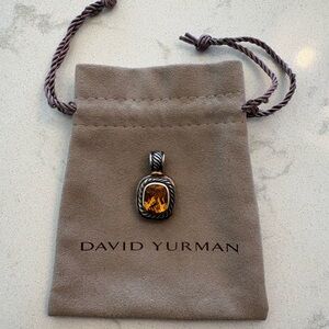 David Yurman Citrine Cable Frame Pendant